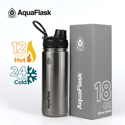 AquaFlask Original Vacuum Insulated Water Bottles 530ml (18oz)