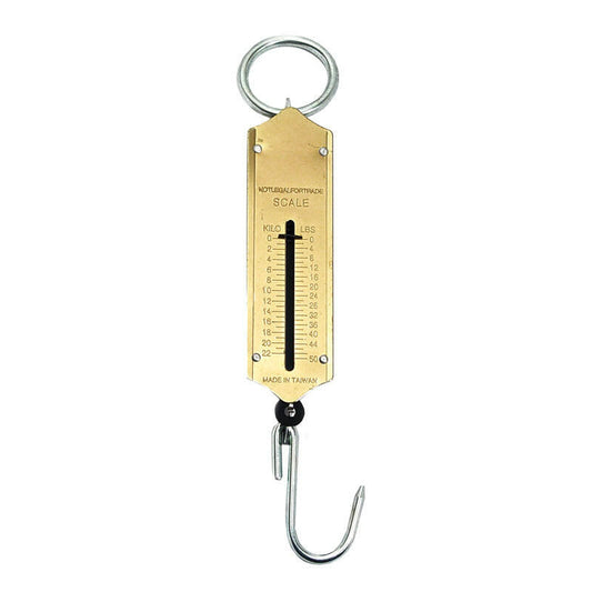 COMPAC Brass Fishing Scale 50lbs C.G. Emery