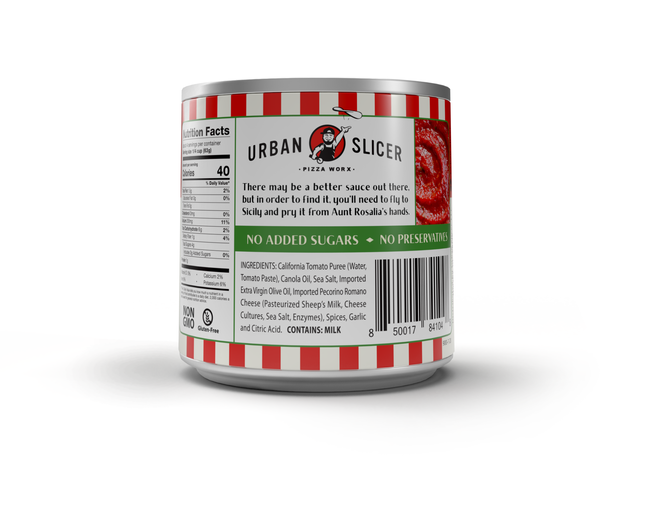 Urban Slicer Pizza Worx Pizza Sauce!  1 - 8oz Can