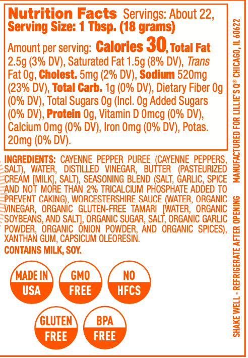Lillie's Q Buffalo Wing Sauce