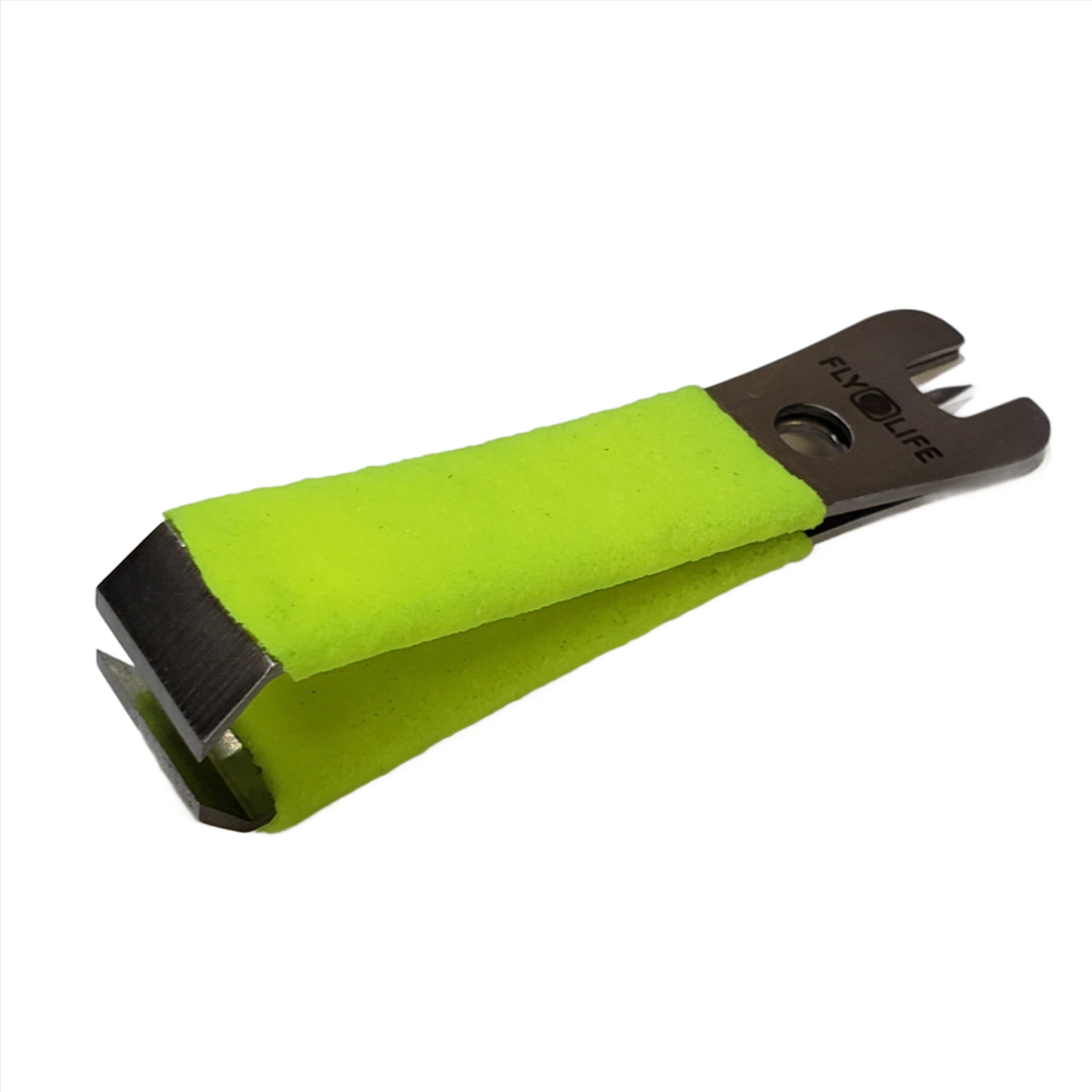 FLY LIFE CO - NIPPERS WITH RUBBER GRIP LIME GREEN