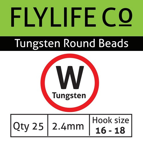 FLY LIFE CO - TUNGSTEN ROUND BEADS