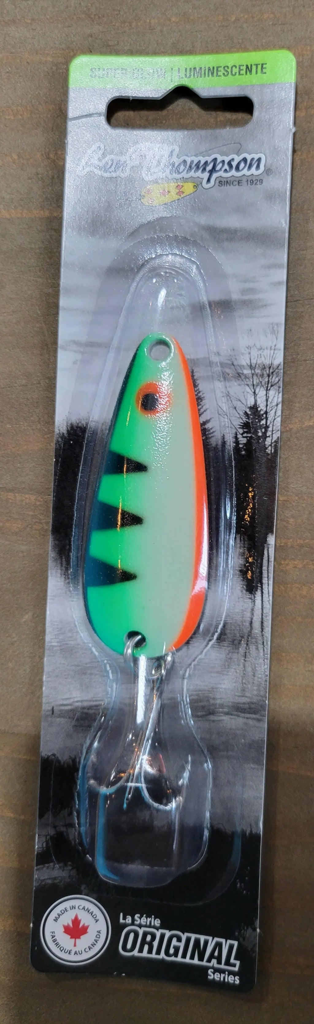 Len Thompson Glowing Fire Tiger Spoons in sizes - #8, #00, #1