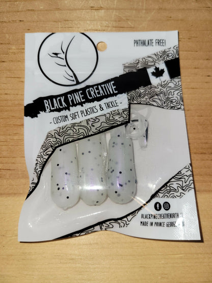 Black Pine 2.75" Tubes 3/pk - Pearl White w/Specks