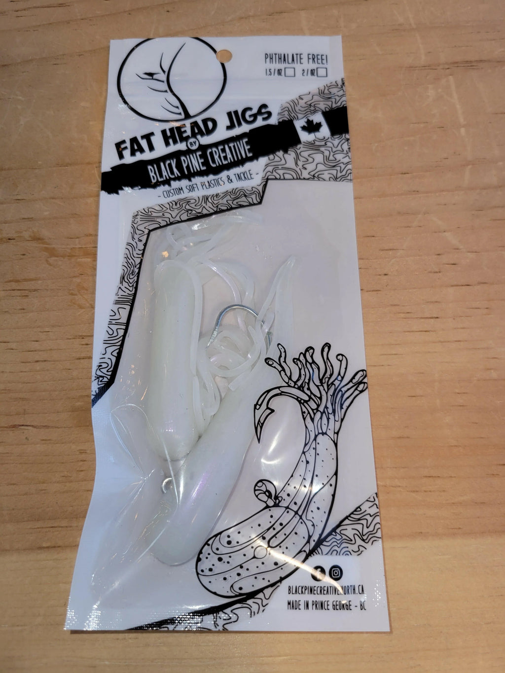 Black Pine 4" Tubes 2/pk - Pearl White