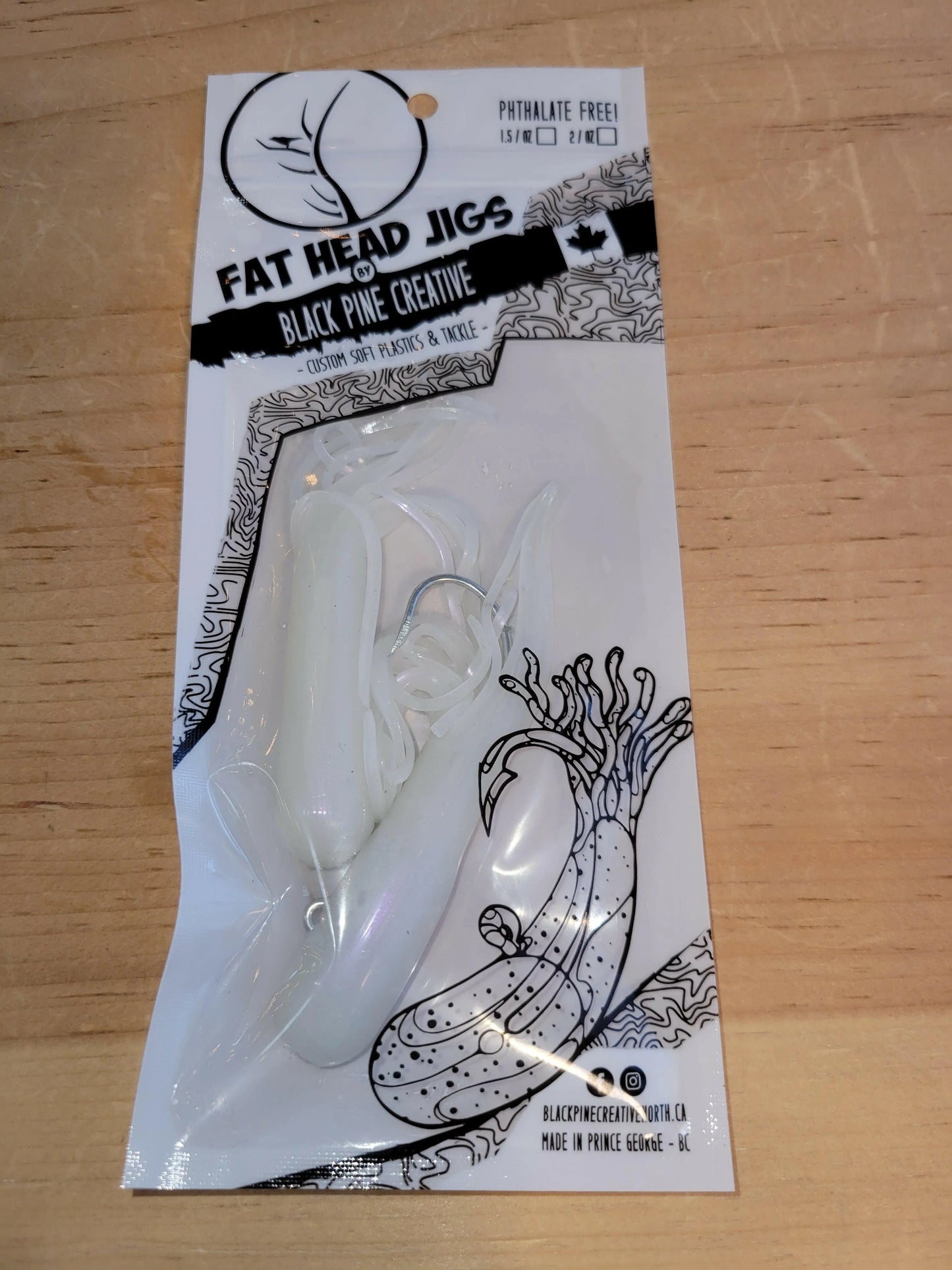 Black Pine 4" Tubes 2/pk - Pearl White