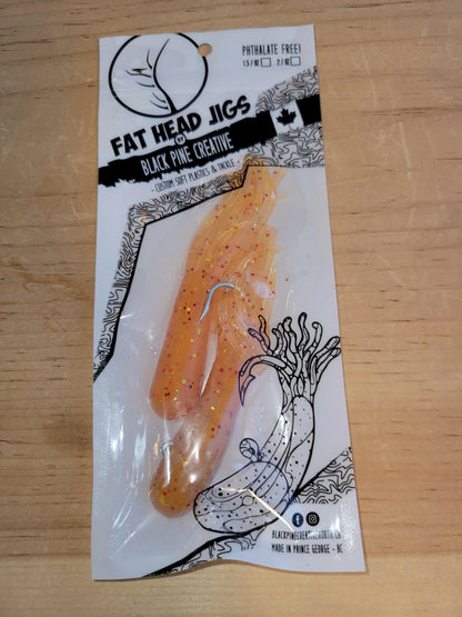 Black Pine 4" Tubes 2/pk - Orange w/Flecks