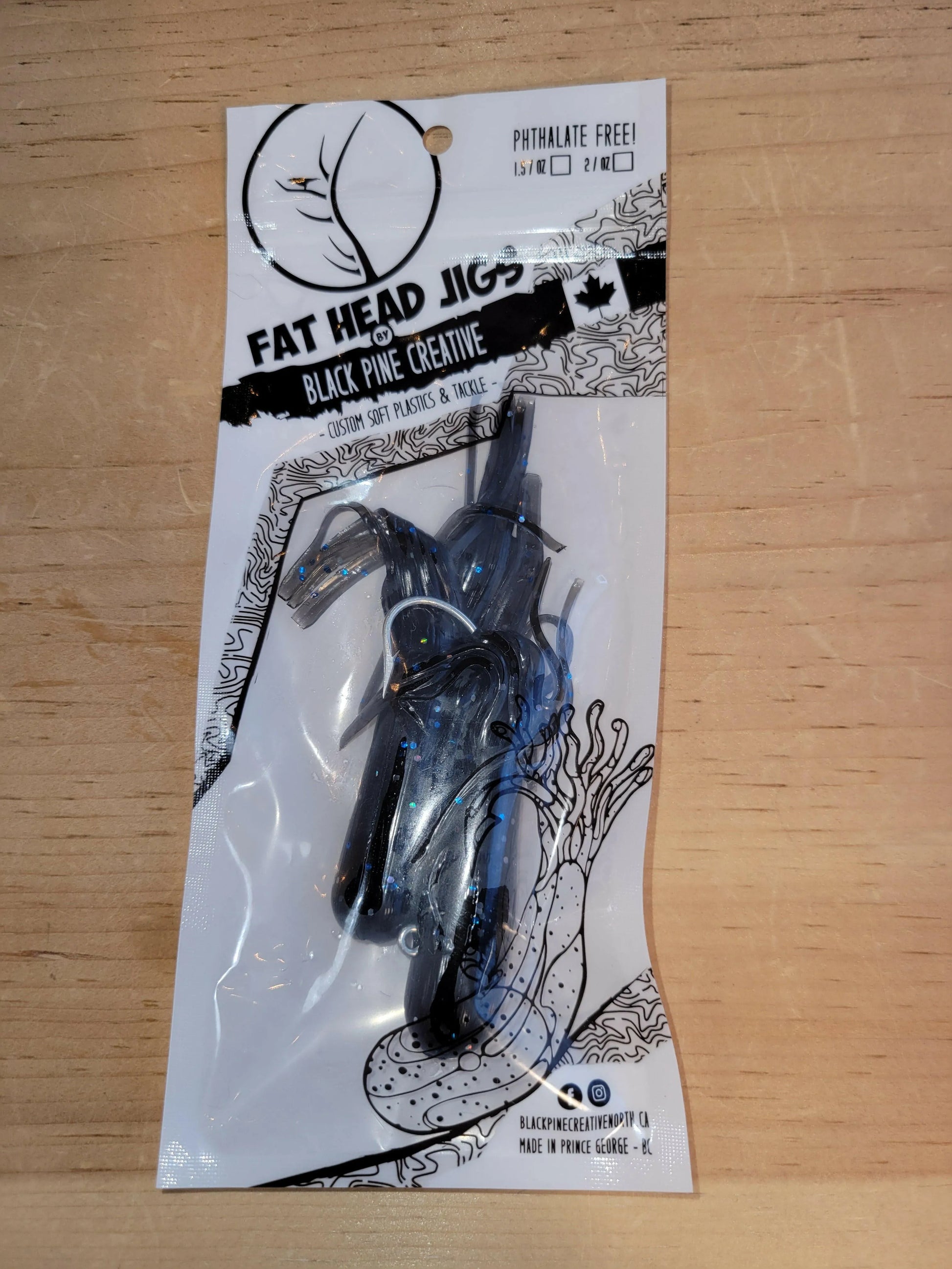 Black Pine 4" Tubes 2/pk - Black w/Flecks