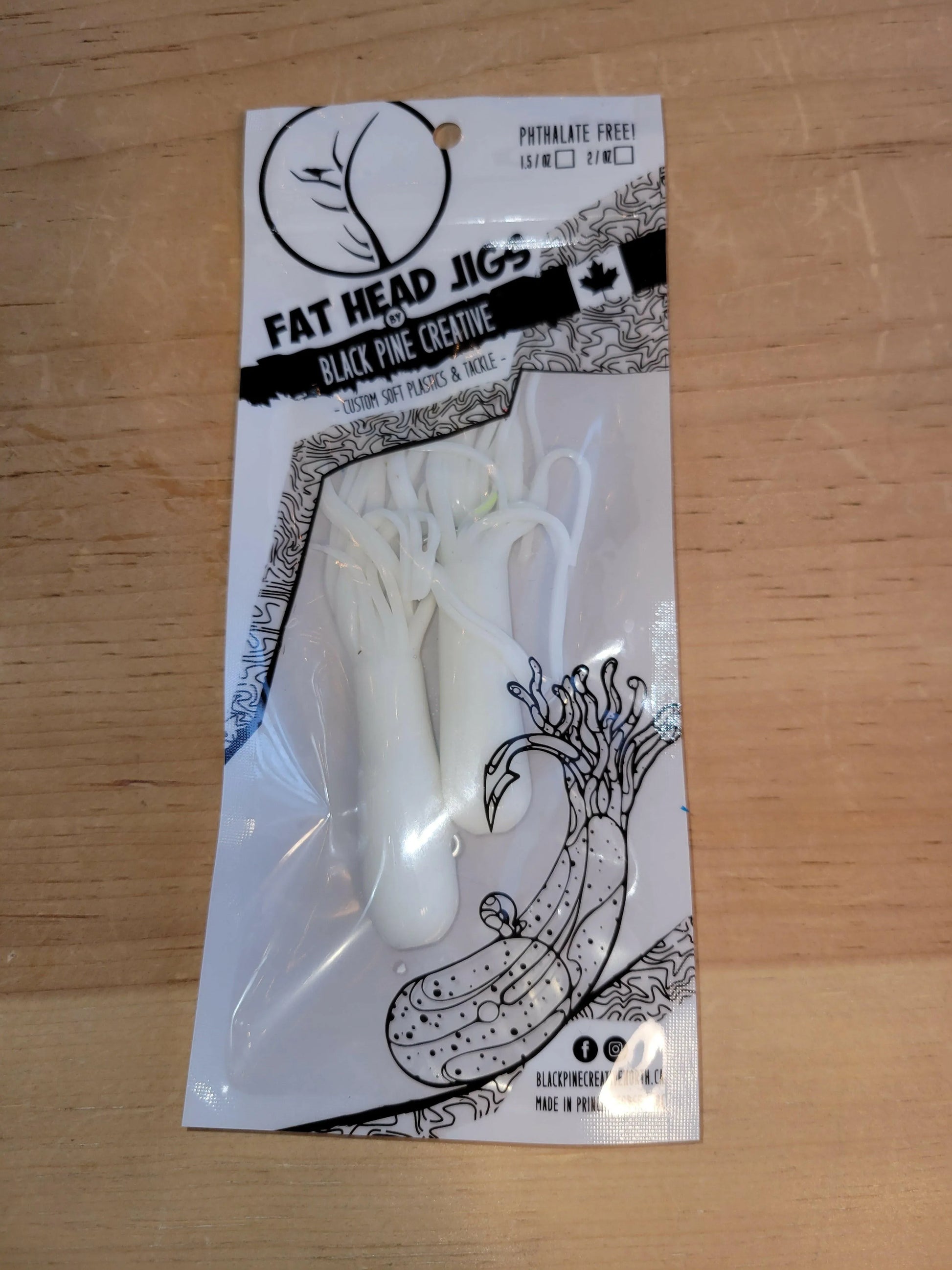 Black Pine 4" Tubes 2/pk - White