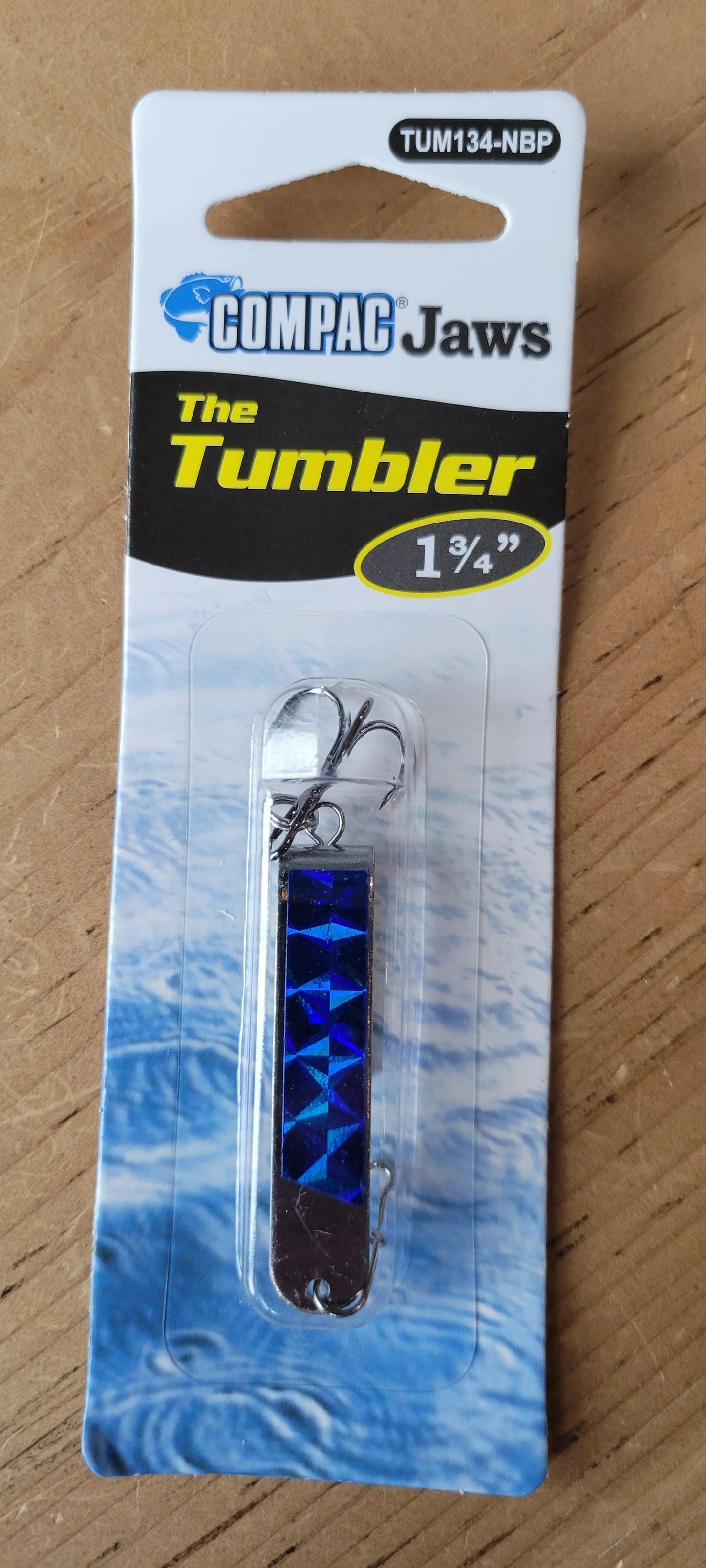 COMPAC Tumblers Trout Fishing Lures Nickel Blue Prism