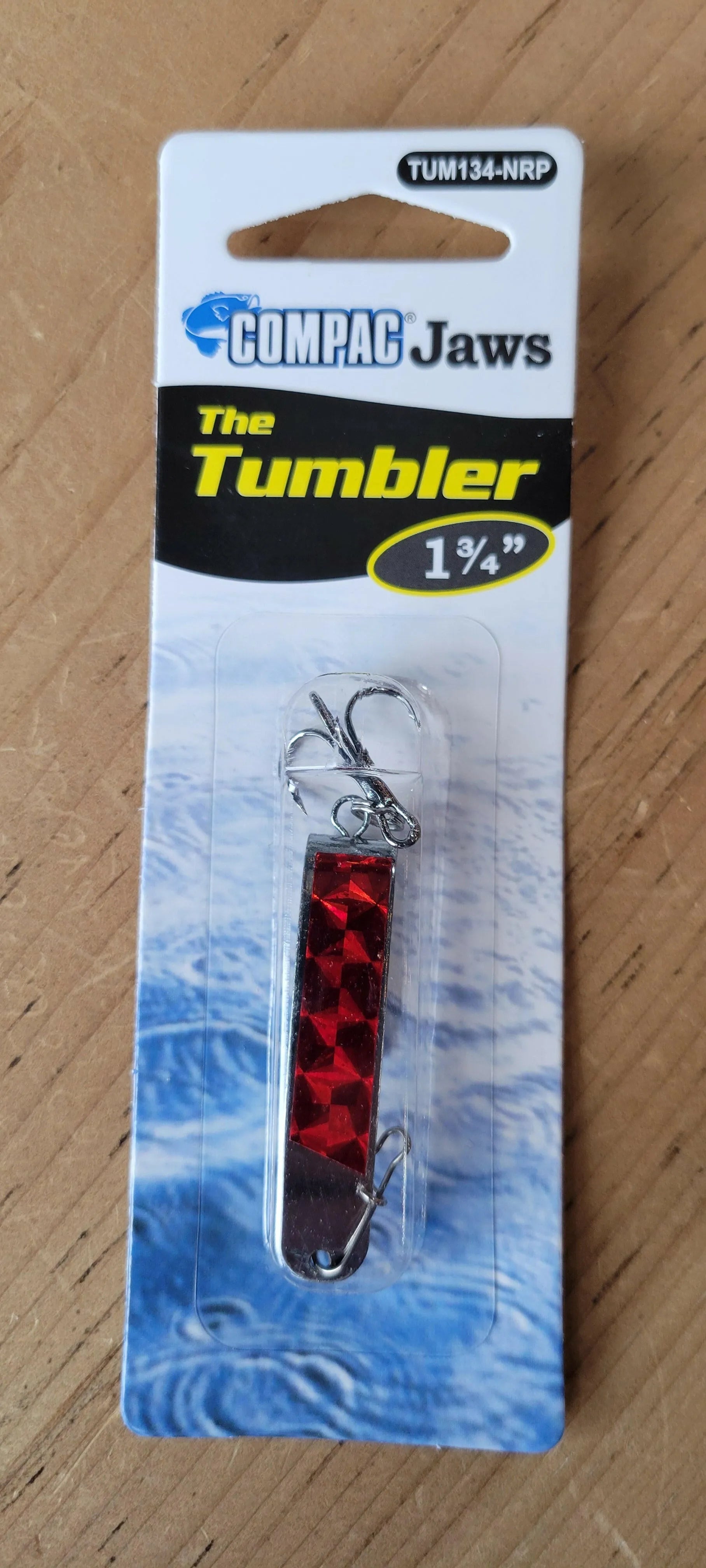 COMPAC Tumblers Trout Fishing Lures Nickel Red Prism