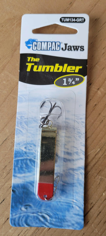 COMPAC Tumblers Trout Fishing Lures Gold with Red Tip