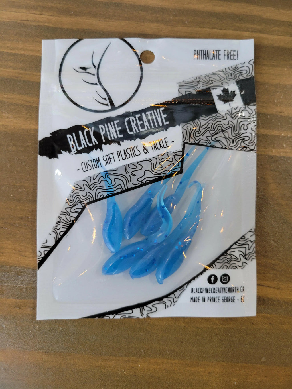 Black Pine Creative 1-1/2" Basic Minnow 6/pk - Blue