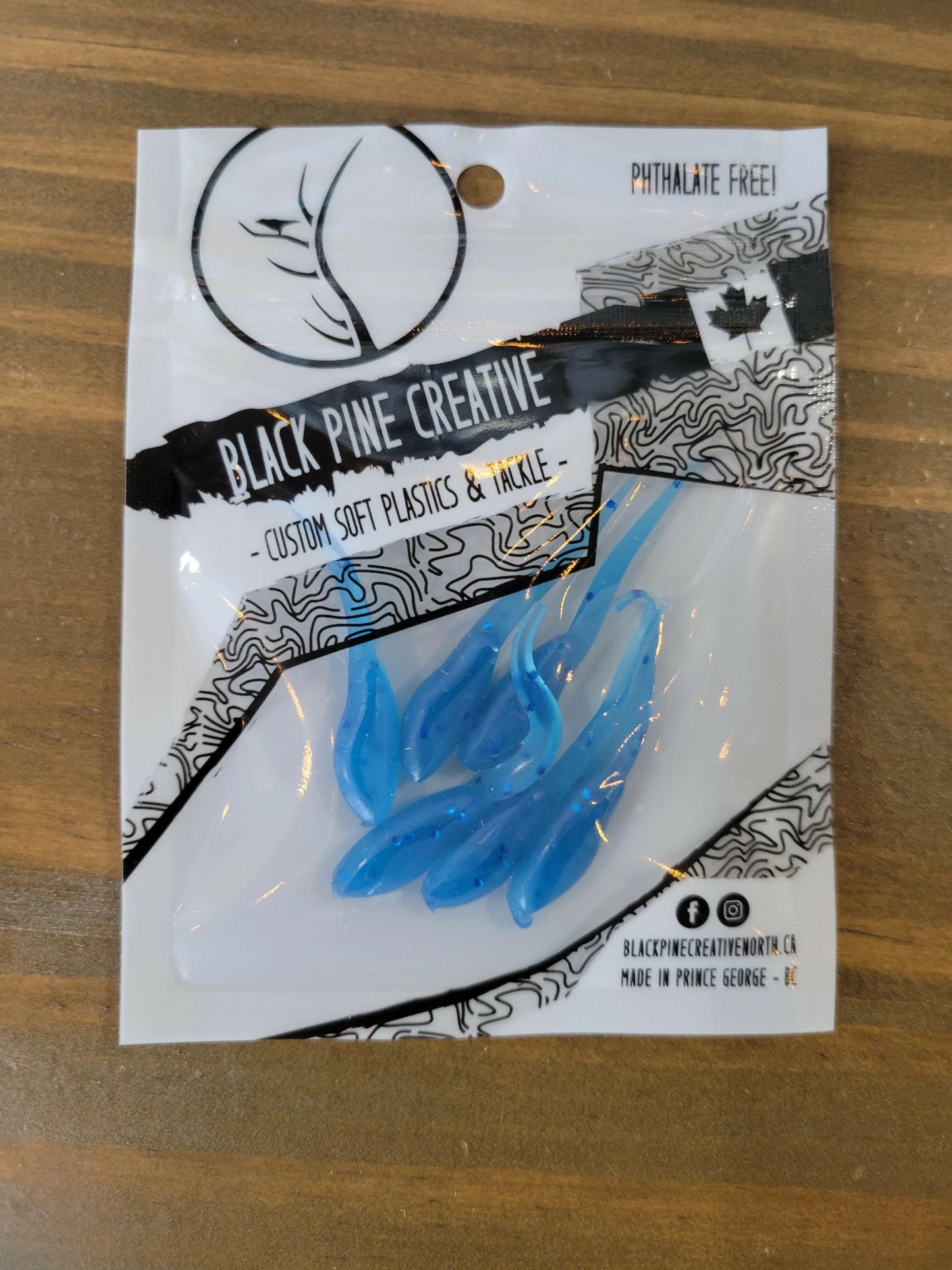 Black Pine Creative 1-1/2" Basic Minnow 6/pk - Blue