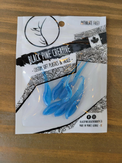 Black Pine Creative 1-1/2" Basic Minnow 6/pk - Blue