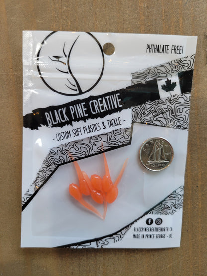 Black Pine Creative 1" MINI Minnow 6/pk - Orange