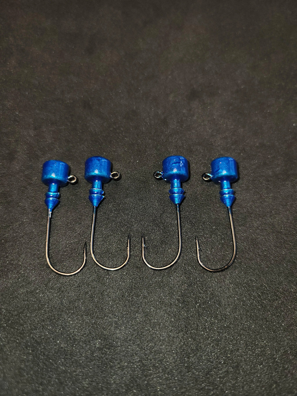 Big Sky 1/8oz Ned Head Jigs - Transparent Blue