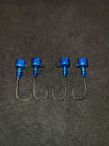 Big Sky 1/8oz Ned Head Jigs - Transparent Blue