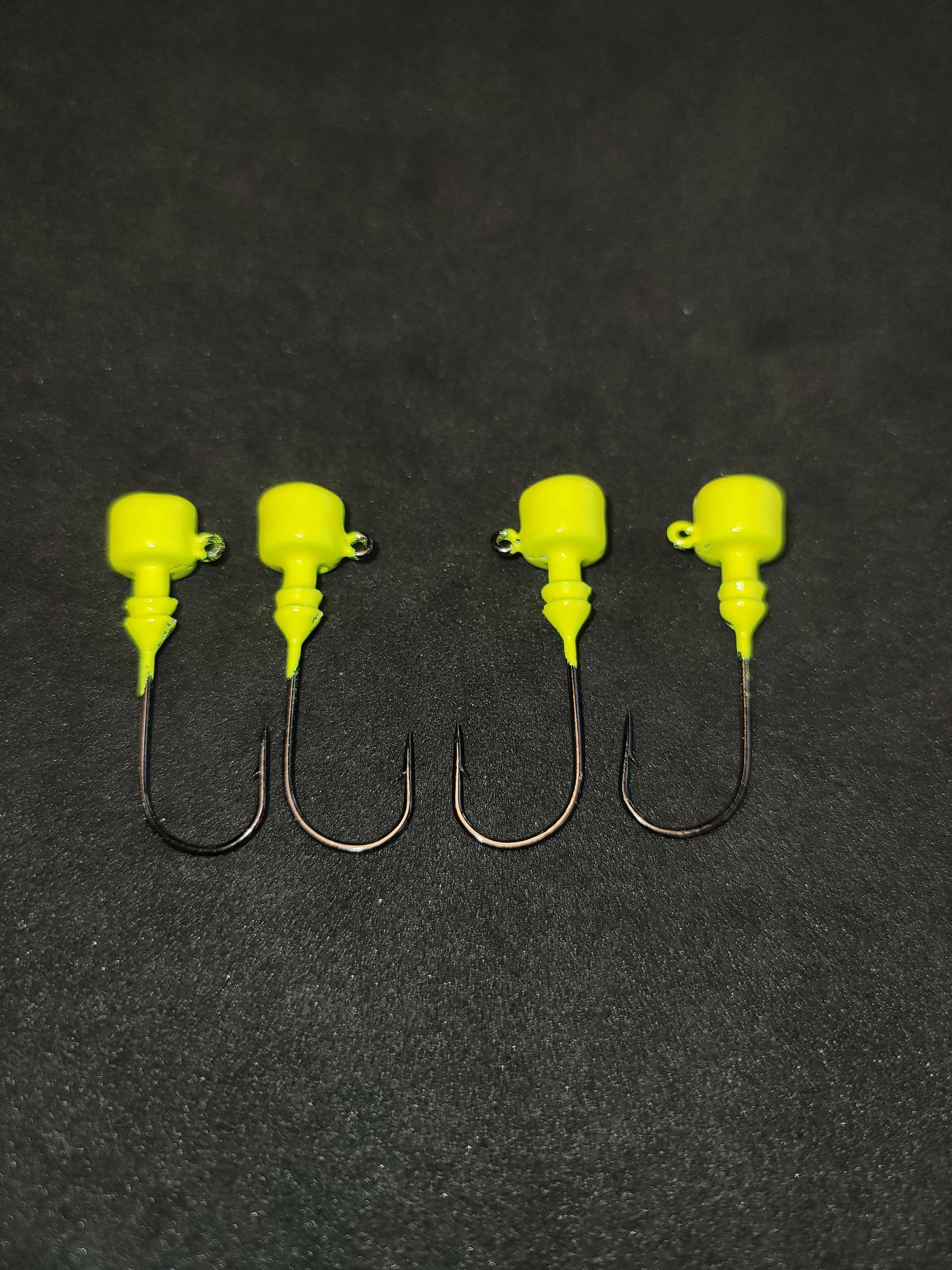 Big Sky 1/8oz Ned Head Jigs - Fluorescent Yellow