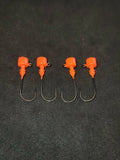 Big Sky 1/8oz Ned Head Jigs - Fluorescent Orange