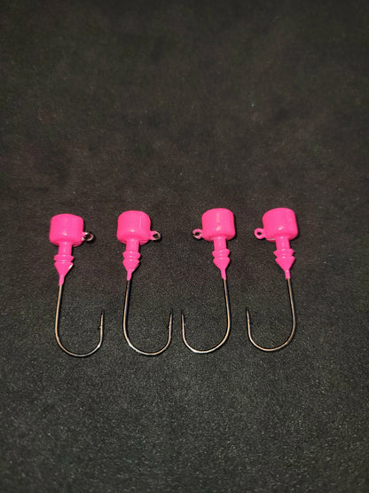 Big Sky 1/8oz Ned Head Jigs - Pink
