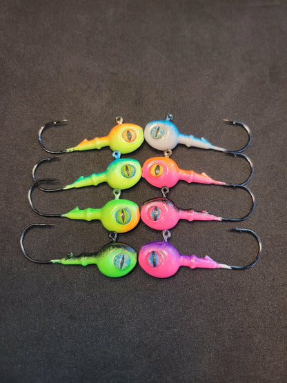 Big Sky 3/8oz Snake Eye Jigs - 8pc set