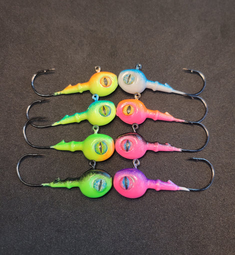 Big Sky 3/8oz Snake Eye Jigs - 8pc set