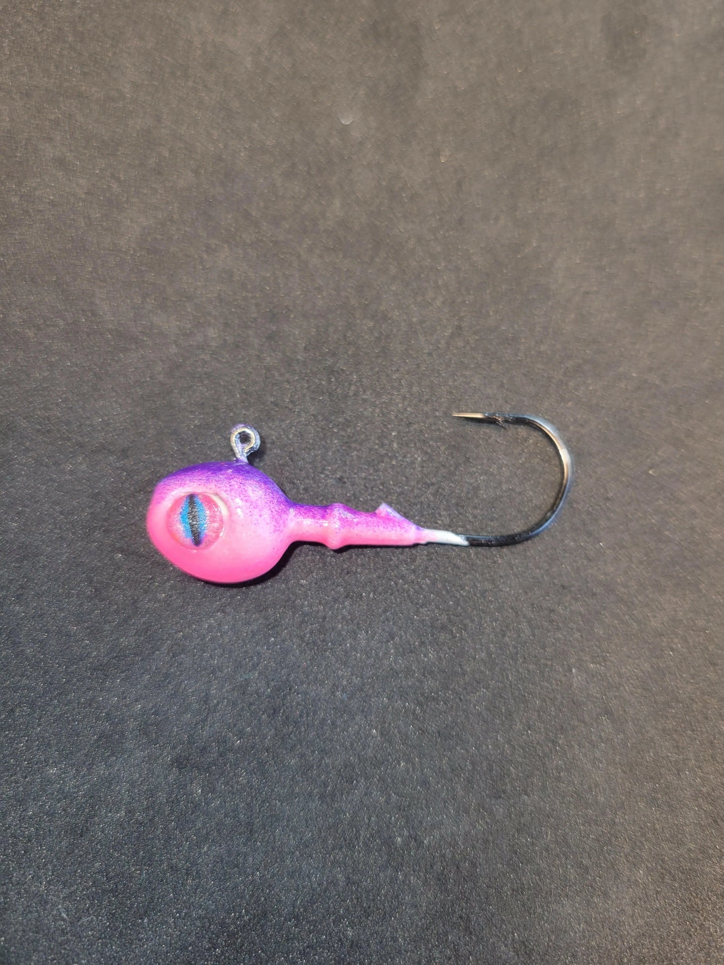 Big Sky 3/8oz Snake Eye Jigs - Purple Top/Pink Bottom