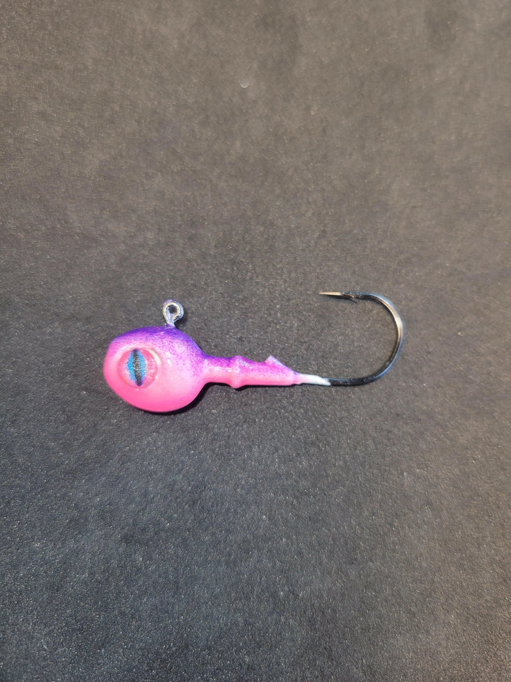 Big Sky 3/8oz Snake Eye Jigs - Purple Top/Pink Bottom