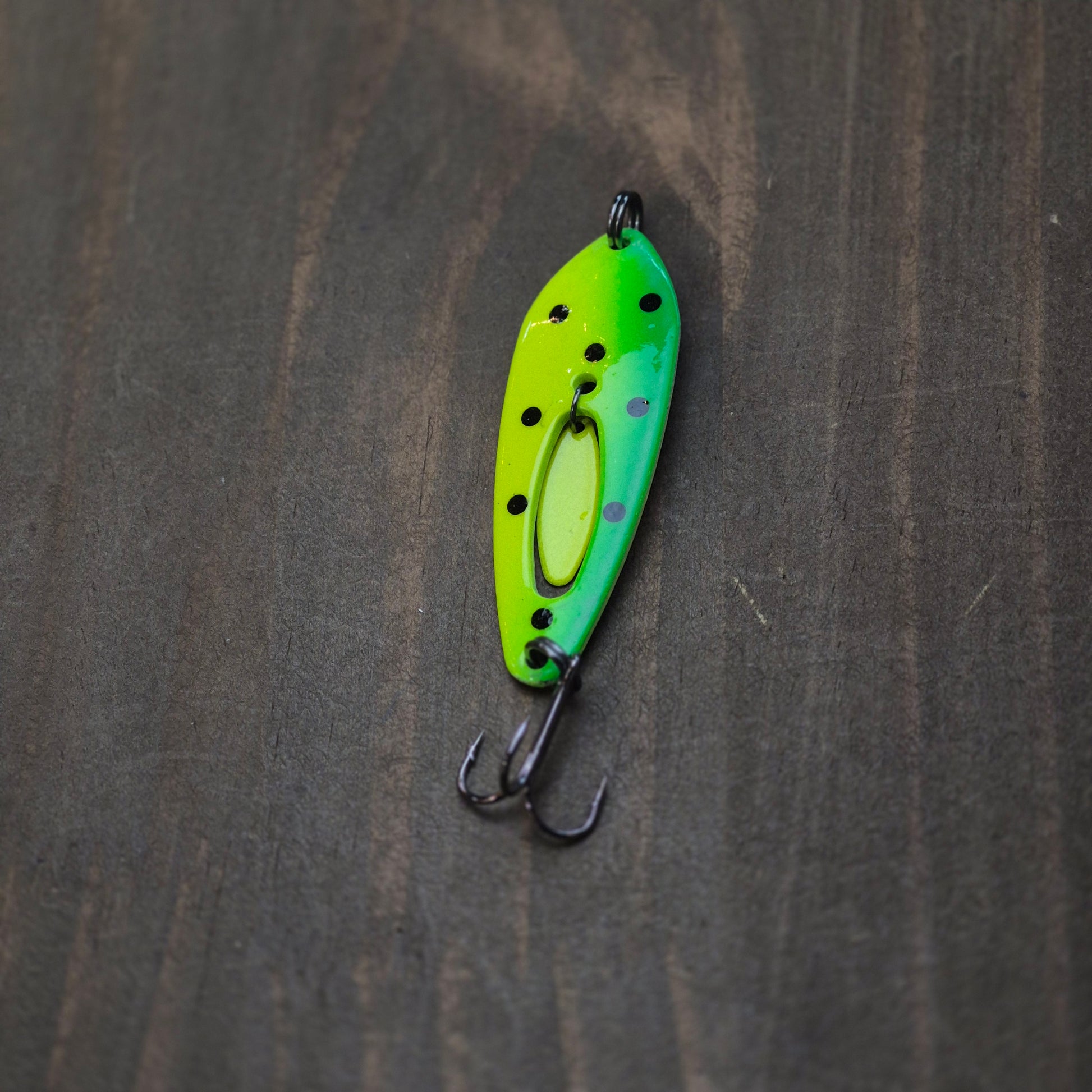 COMPAC Clacker Spoon 5/8oz Spotted Lime