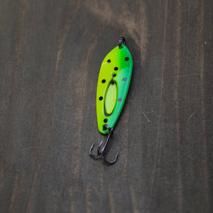 COMPAC Clacker Spoon 5/8oz Spotted Lime