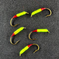 #8 Chartreuse with Red Bottom