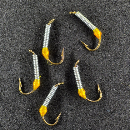 #6 Silver with Yellow Bottom