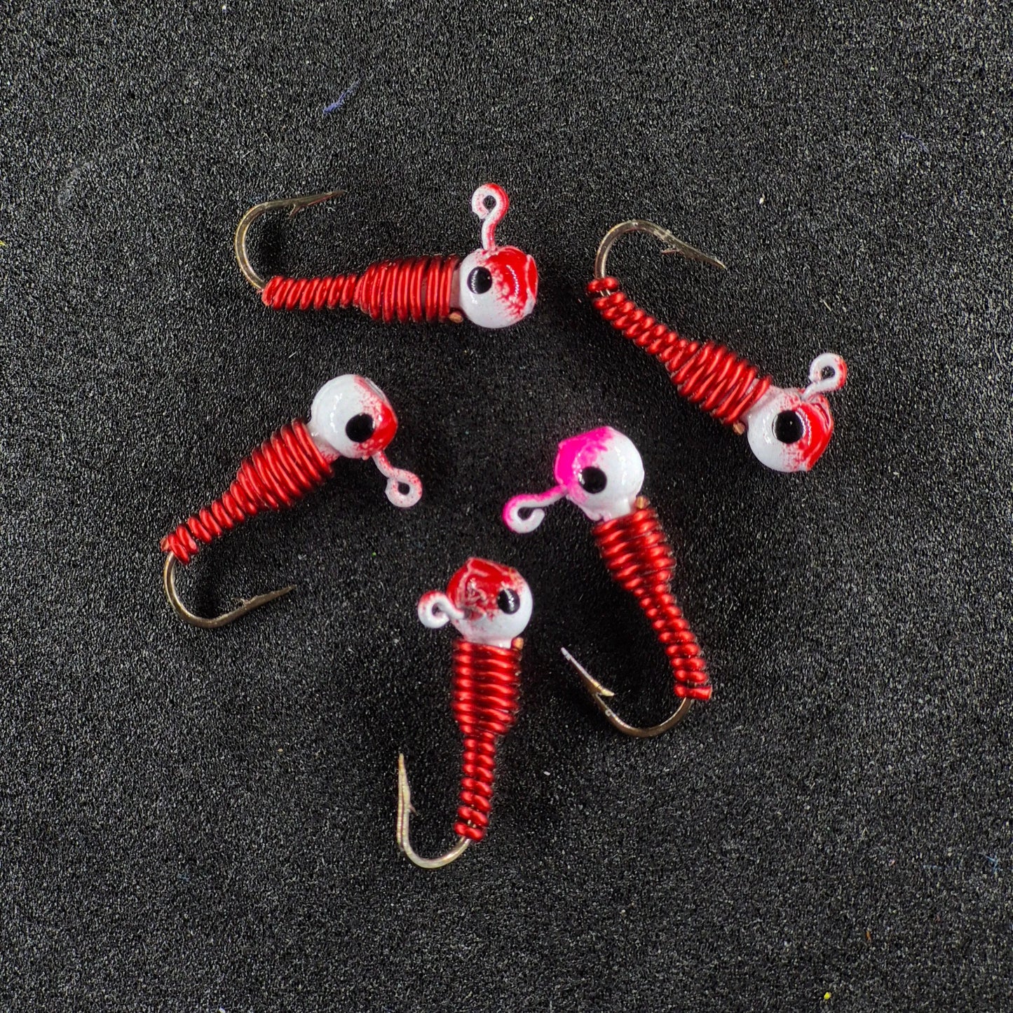 #8 Red with White/Red Jig Head