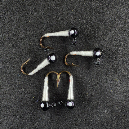 #8 White with Black Jig Head