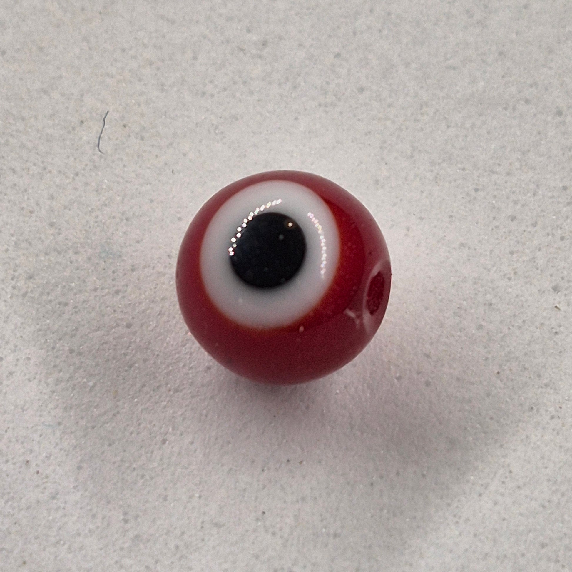 Evil Eye Glass Fishing Beads red #2