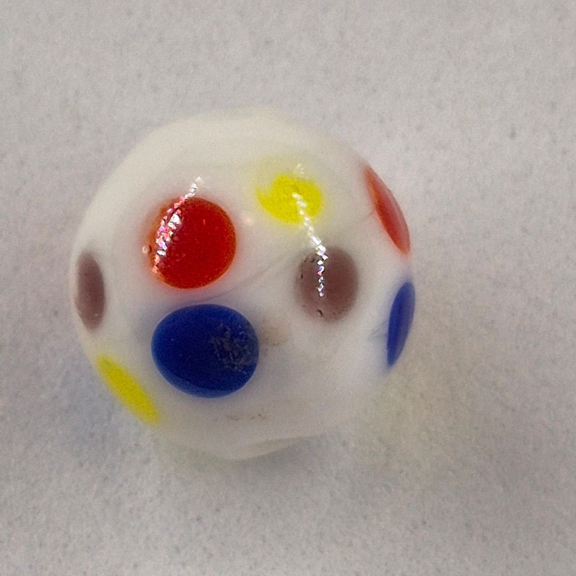 Wonderbread Glass Fishing Bead #2