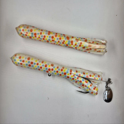 5" Wonderbread Rattle Tube Jig w/Flasher