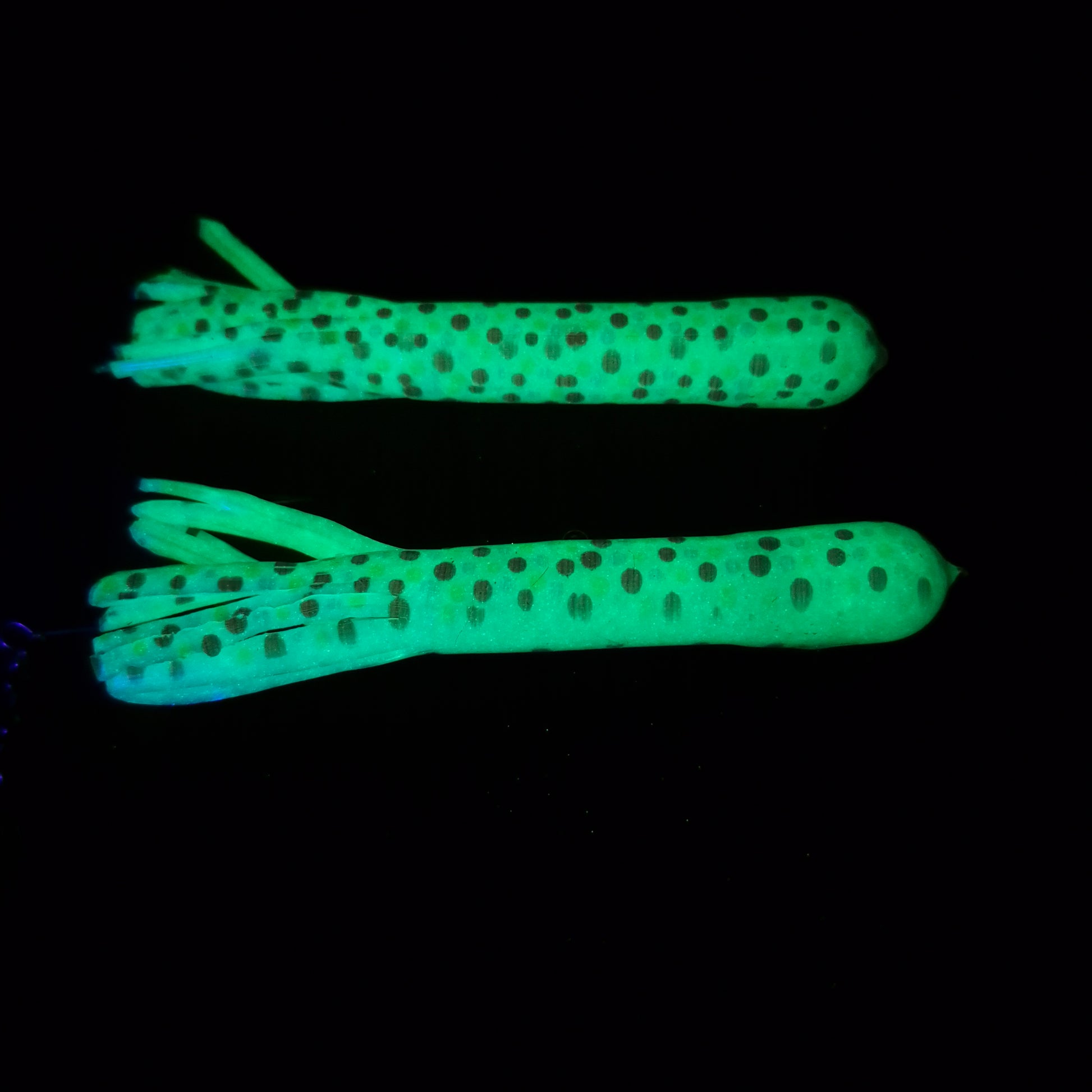 5" Wonderbread Rattle Tube Jig Glow