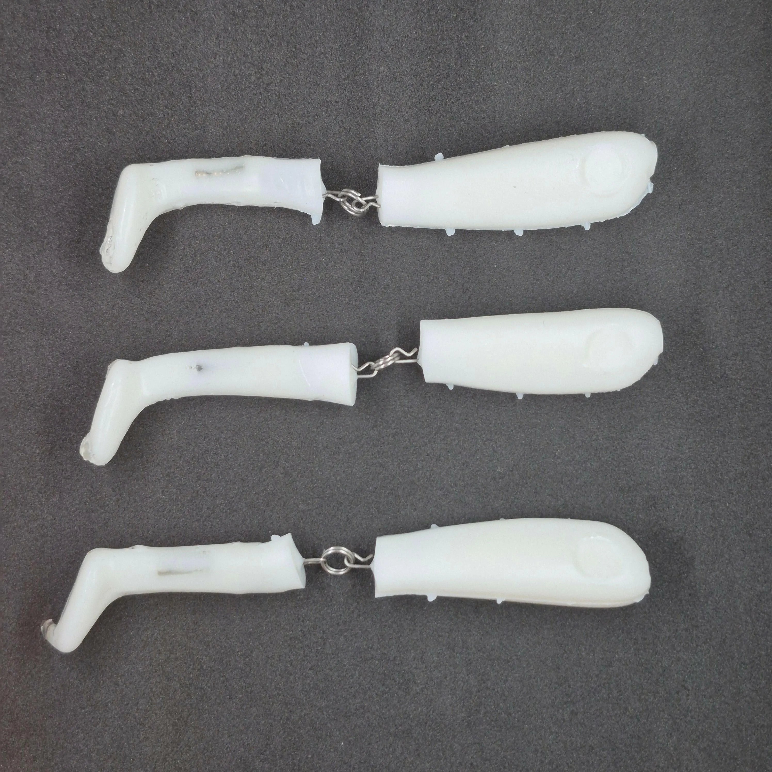 Hitch & Fish Jointed Rattle Swim Baits White