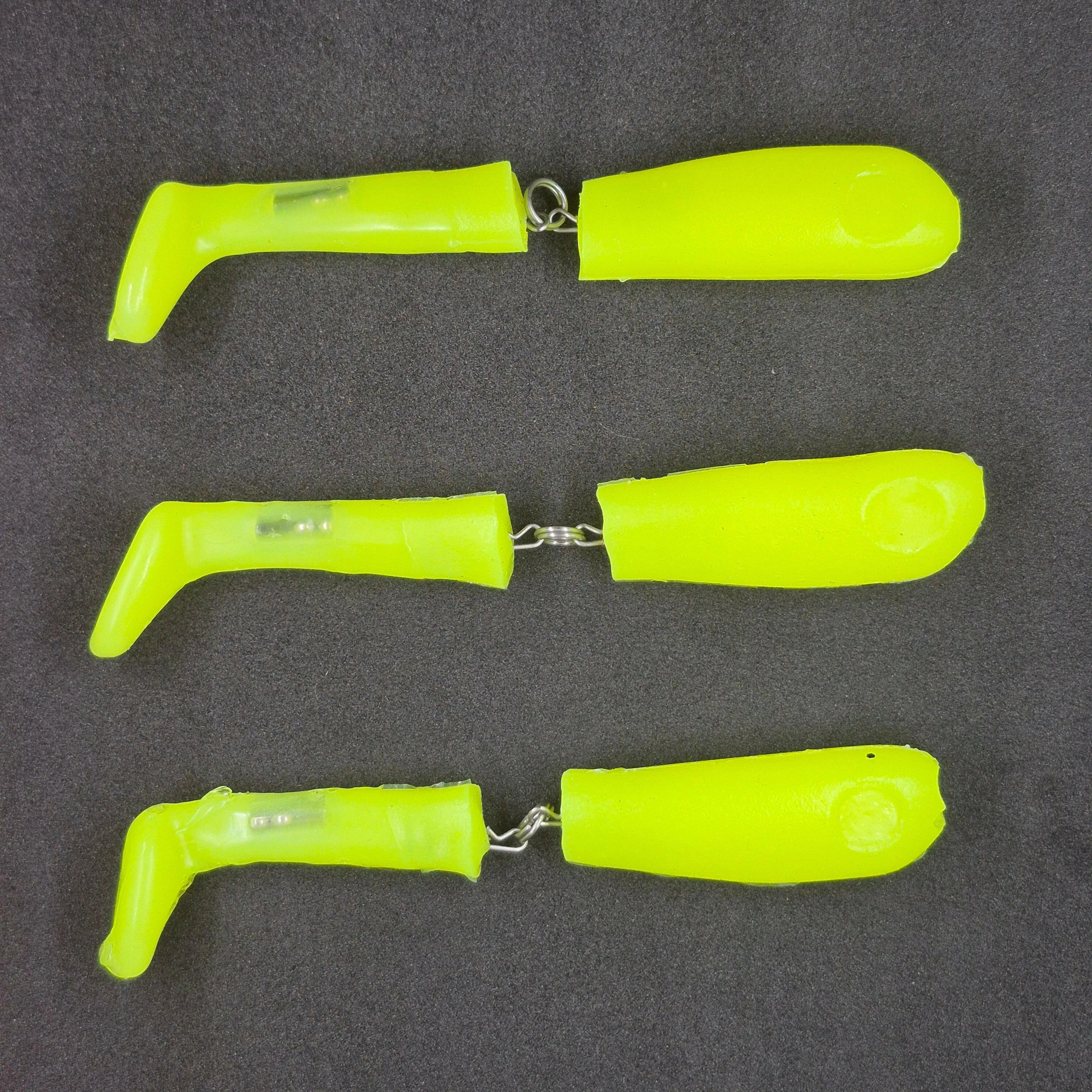 Hitch & Fish Jointed Rattle Swim Baits Chartreuse