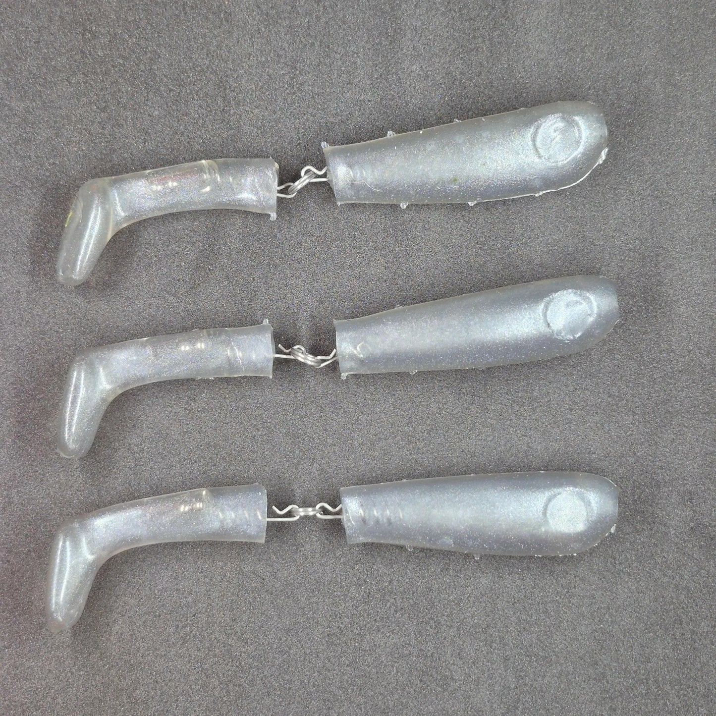 Hitch & Fish Jointed Rattle Swim Baits Silver