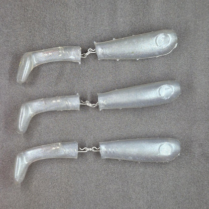 Hitch & Fish Jointed Rattle Swim Baits Silver