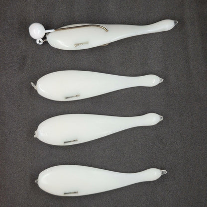 Hitch & Fish Rattle Leeches White