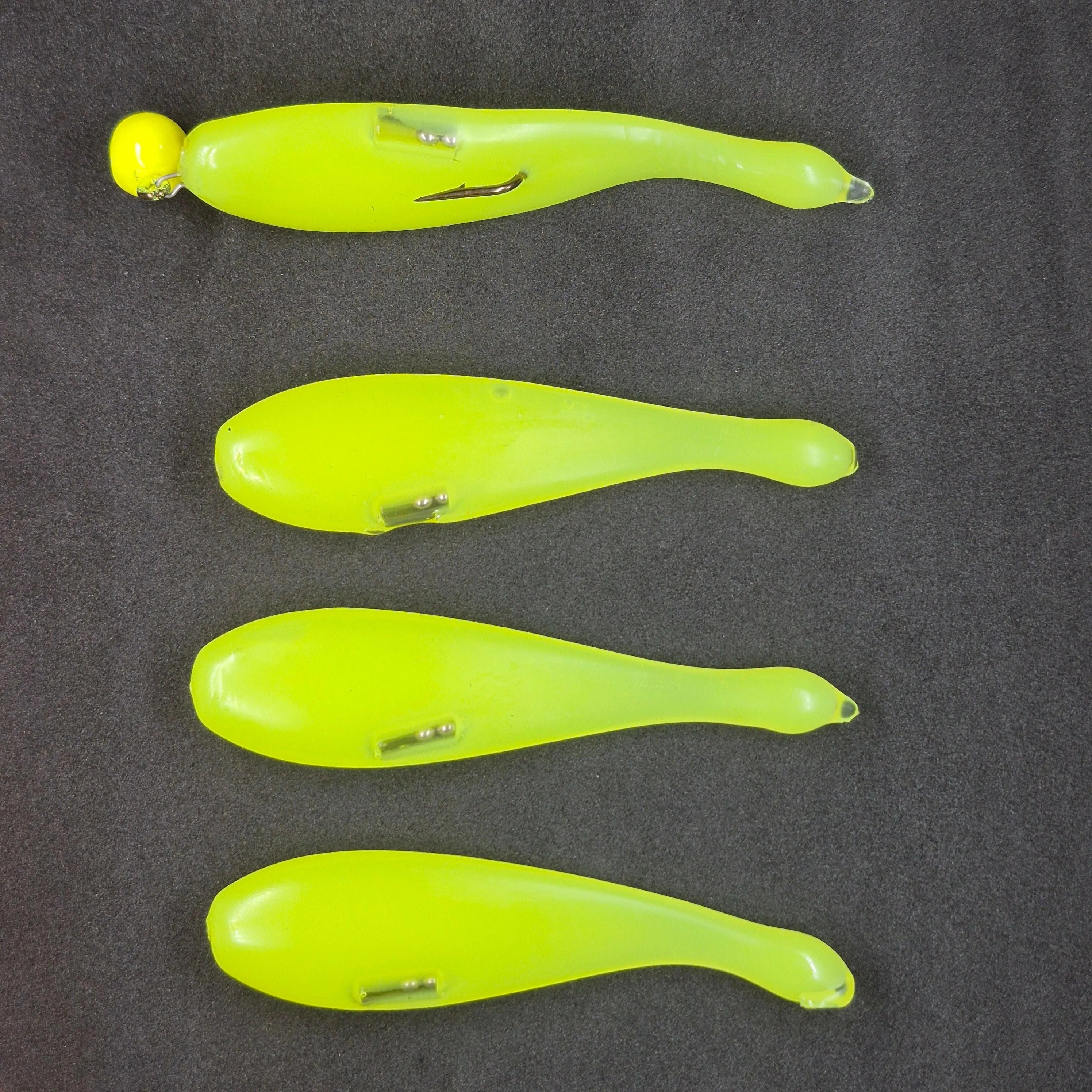 Hitch & Fish Rattle Leeches Chartreuse