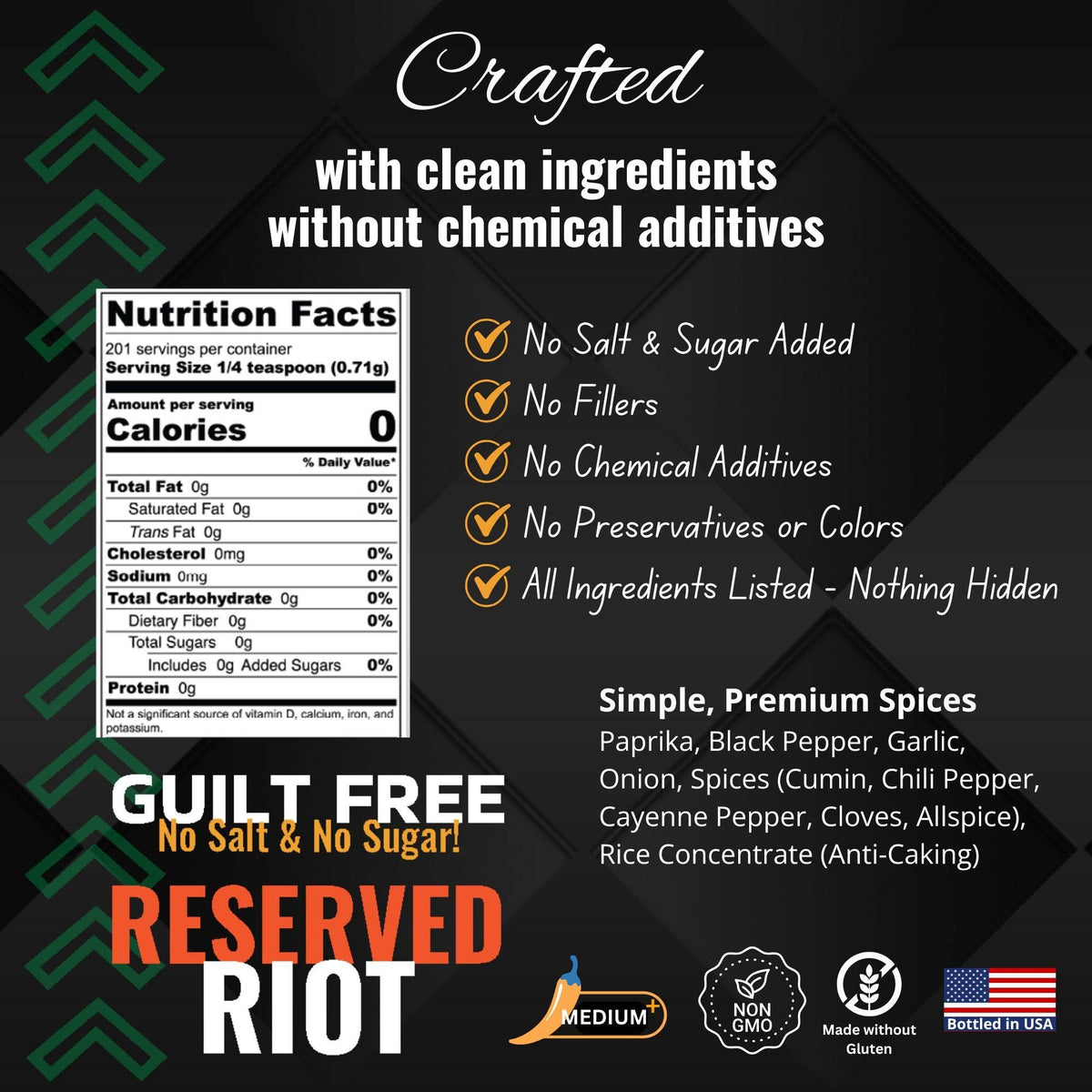 Shake to Elevate Guilt Free Reserved Riot No Salt & No Sugar Seasoning