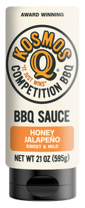 Kosmos Q Honey Jalapeno BBQ Sauce 21oz