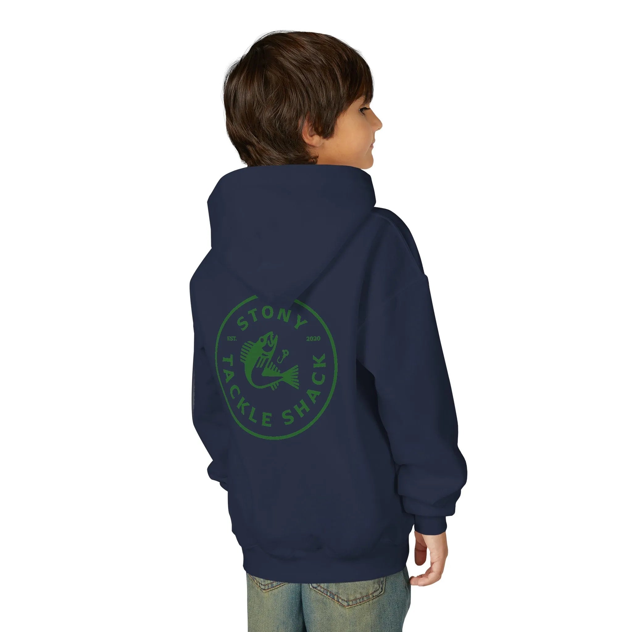 Stony Tackle Shack Youth Hoodie - Cozy Fishing Sweatshirt for Young Anglers, Perfect for Fall, Gift Idea, Casual Wear, Outdoor Adventures