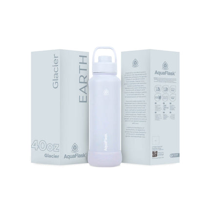 AquaFlask Earth Collection 40oz Insulated Stainless Steel Water Bottle – Hot & Cold, Leak-Proof, Reusable