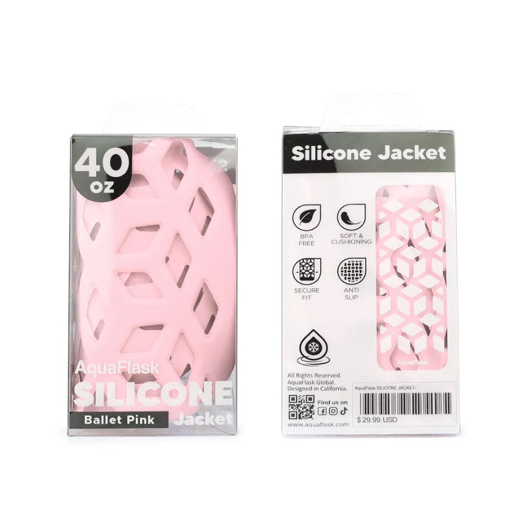 AquaFlask 40oz Silicone Sleeve – Durable, Non-Slip & Stylish Bottle Protector